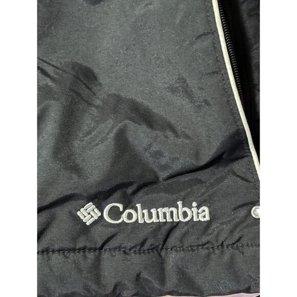 Columbia Youth Girls Insulated Winter Jacket Black Pink White Size 14/16 - Picture 8 of 15